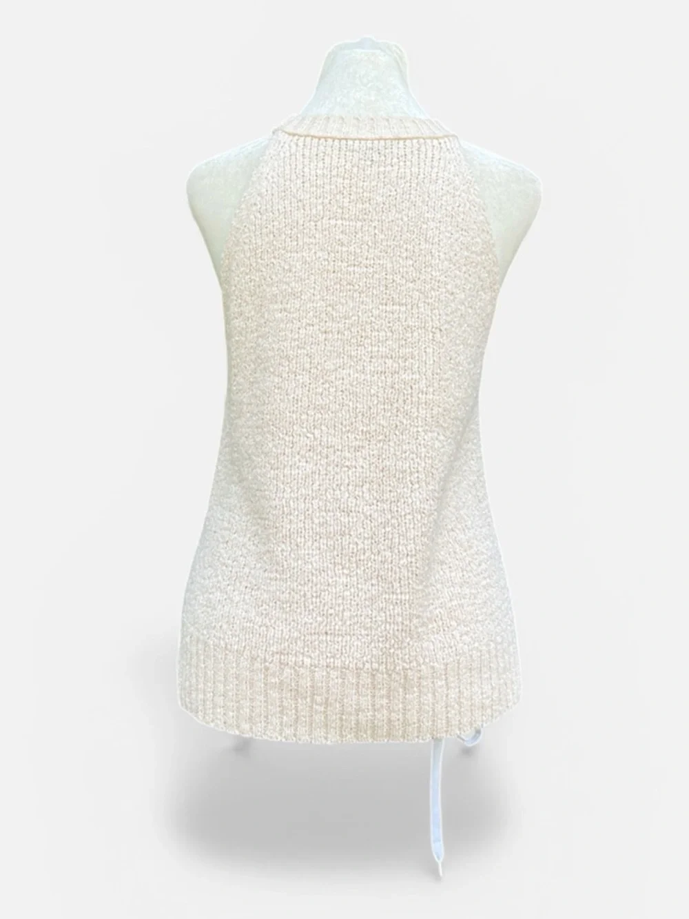 J. Crew Hi-Neck Sweater Tank in Antique White (Cream) Size Small - Picture 6 of 10